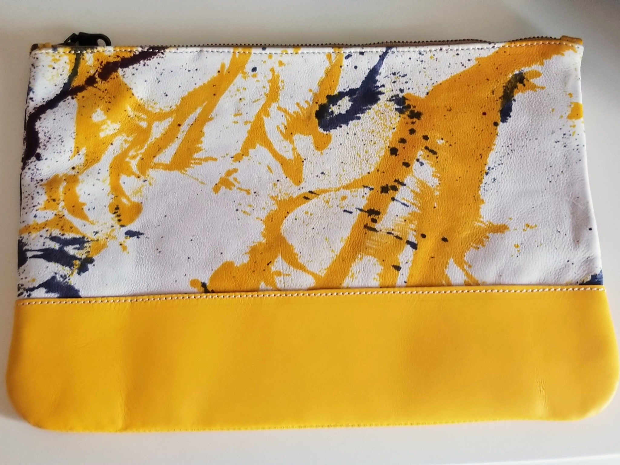 Hand Painted Leather Clutches - Zai & Ami Designs