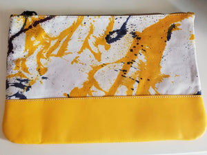 Hand Painted Leather Clutches - Zai & Ami Designs