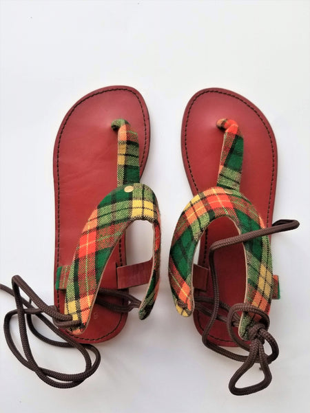 Maasai Shuka Tieback Sandals - Zai & Ami Designs