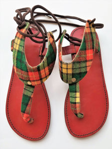 Maasai Shuka Tieback Sandals - Zai & Ami Designs