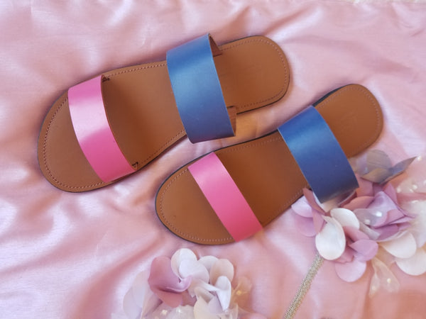 Pink & Blue Slides - Zai & Ami Designs