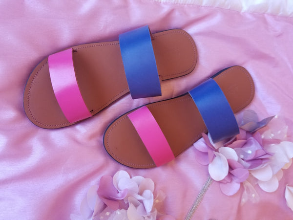 Pink & Blue Slides - Zai & Ami Designs