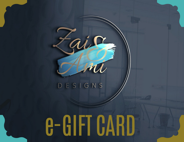 E-Gift Card - Zai & Ami Designs - Lifestyle Brand Of Handmade Fashion Accessories 