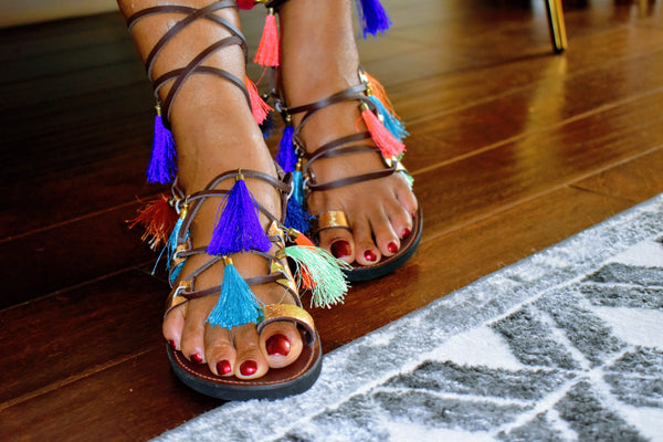 Greek Goddess Sandals - Zai & Ami Designs