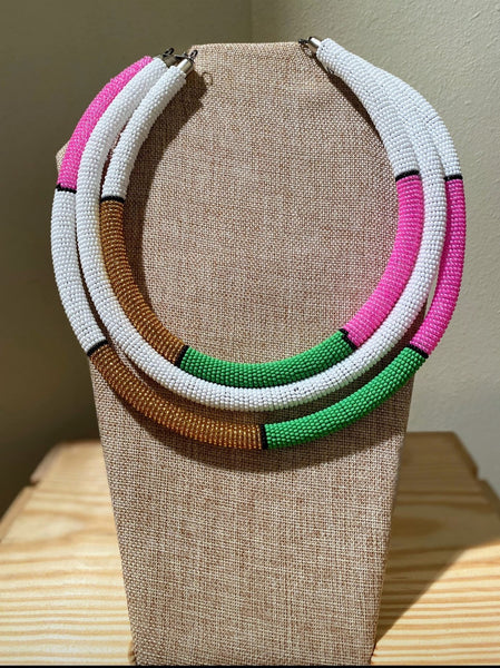 Trio Cord Necklace With Earrings Set Offer - Zai & Ami Designs